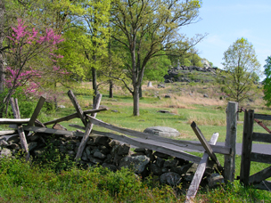 Little Round Top in Spring