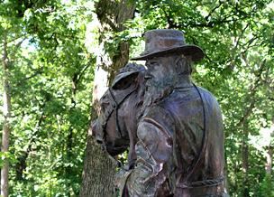 Photo of General James Longstreet Memorial - Gettysburg National Battlefield Park