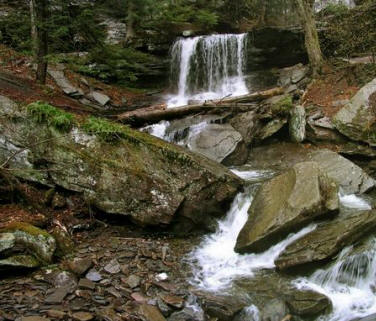 Wyandot Falls in Ricketts Glenn State Park, PA