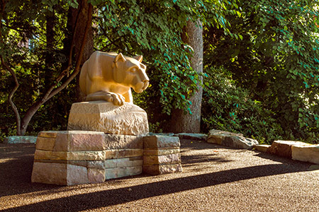 New Nittany Lion statue 2013