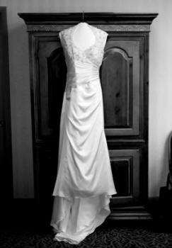 Wedding Dress black and white