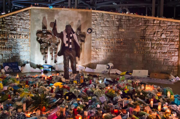 Joe Paterno memorial at Beaver Stadium January 2012