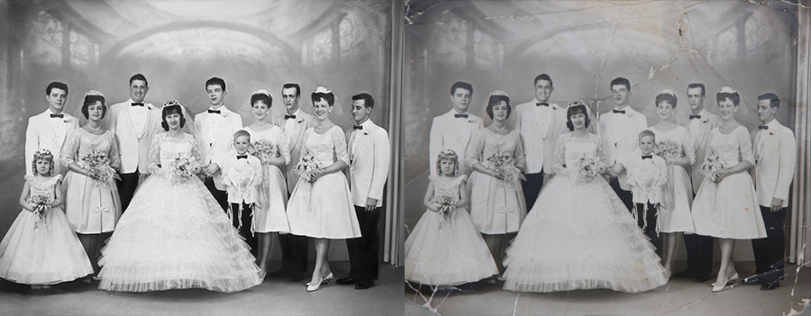 wedding photo restoration