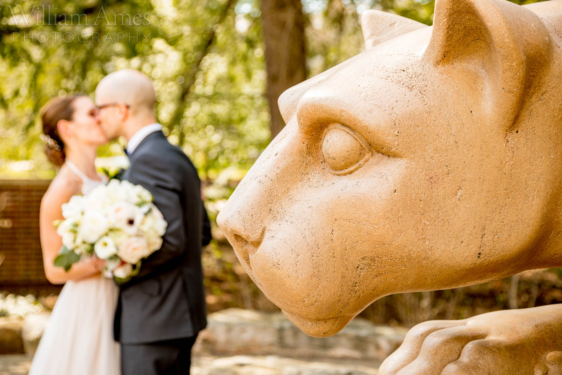 Nittany Lion wedding photo