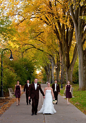 Penn State elms wedding photo